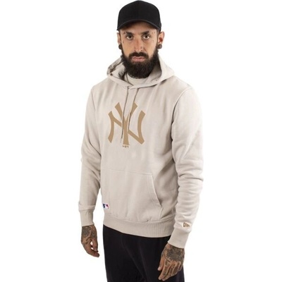 New Era NOS MLB REGULAR Hoody NEYYAN mikina béžová
