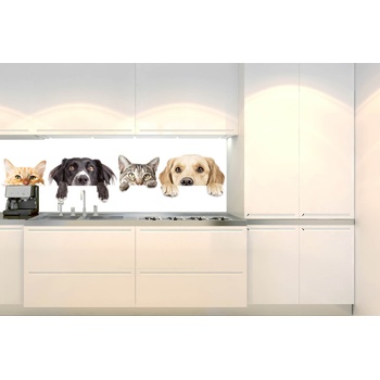 DIMEX ART s. r. o Фототапет за кухня - котки и кучета 180 x 60 см
