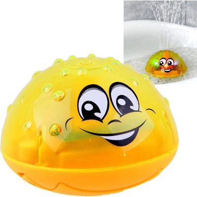 Joko Striekajúca fontána do vane Lopta Smile, hračka do kúpeľa so svetlom, žltá