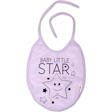 podbradník Baby Nellys veľký Baby Little Star lila