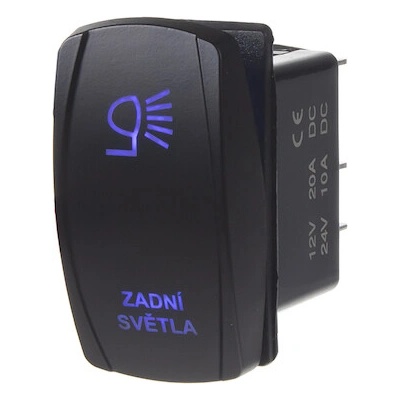 Rocker2 spínač ZADNÍ SVĚTLA 12/24V, 47137