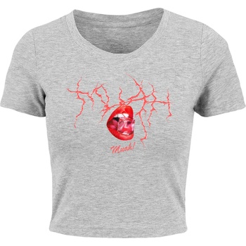 Mister Tee Тениска Muah Cropped Tee grey XXLUB-MST010-00111 - Камуфлаж, размер M