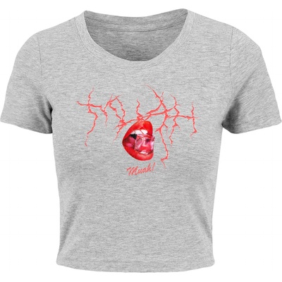 Mister Tee Тениска Muah Cropped Tee grey XXLUB-MST010-00111 - Камуфлаж, размер M