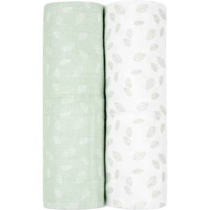KikkaBoo Муселинови пелени Kikkaboo - 80 х 80 cm, 2 броя, Leaves Mint (31103010068)