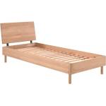 VIPACK Единично легло 90x200 cm от масивен дъб с включена подматрачна рамка в естествен цвят Forrest - Vipack (FOBE9112)