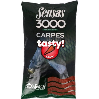 SENSAS S.A. Sensas 3000 Carp Tasty Krmítková směs 1kg - Koření Robin red