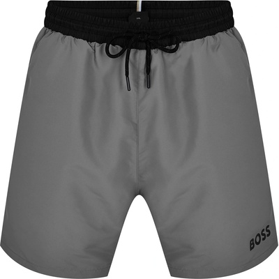 HUGO BOSS Бански гащета Boss Mens BOSS Bodywear Starfish Swim Shorts - Breathable Mesh - Grey/Blk 010