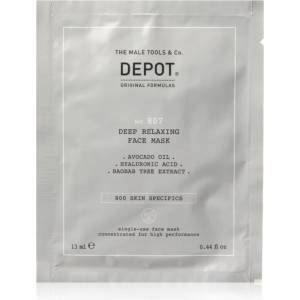 Depot NO. 807 RELAXING FACE MASK успокояваща и хидратираща маска за мъже 12x13ml