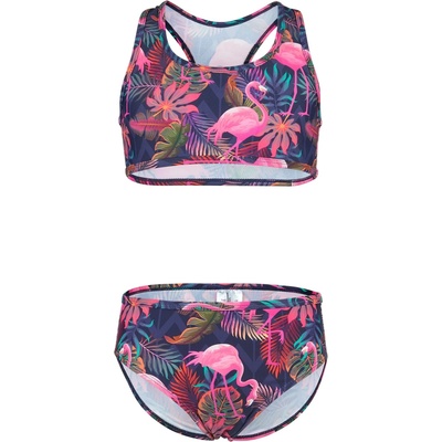 Heber Peak Детски комплект бикини Heber Peak Kid's SeapineHe. Bikini - Flamingo Multi Print - размер 128 (EU) (750-2228-0114)