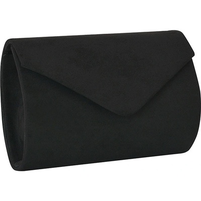 Stredná semišová listová kabelka 364 čierna