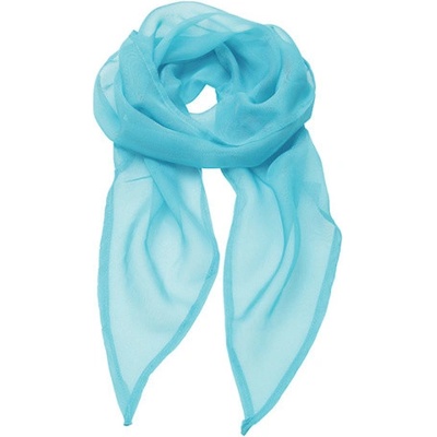 Premier Workwear dámský šifonový šátek PR740 Turquoise -ca. Pantone 312