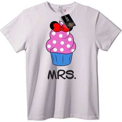 NOONEBRAND Тениска Minnie Cupcake Mrs. - 2XL, White