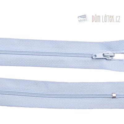 Zips špirálový 3 mm nedeliteľný 12 cm svetlo modrá