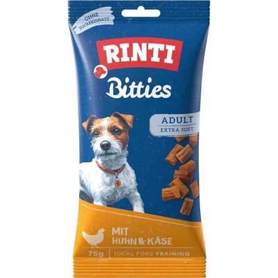RINTI Bitties Adult kuře se sýrem 4 x 75 g