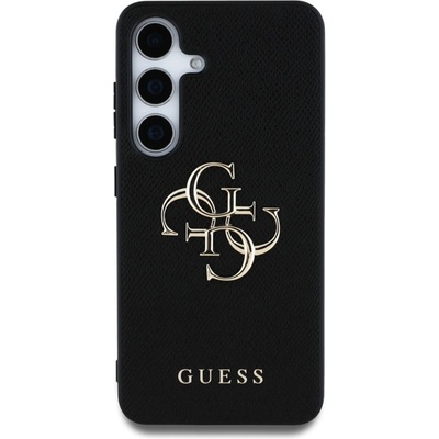 GUESS Гръб Guess за Samsung Galaxy S25 Plus, PU, Grained, 4G Metal Logo Case, Черен