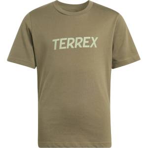 adidas Terrex Детска тениска adidas Terrex Kid's MT Logo Tee T-shirt - Olive Strata - размер 152 (EU) (704-5880-0214)
