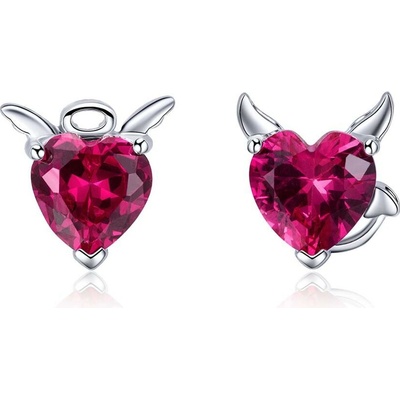 Linda's Jewelry strieborné napichovacie náušnice anjel a diabol IN210