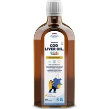 Osavi Norwegian Cod Liver Oil Kids Olej z tresčej pečene pre deti citrón, 500 mg Omega-3 250 ml
