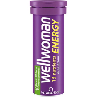 Vitabiotics Wellwoman Energy | Effervescent [10 разтворими таблетки] Лайм