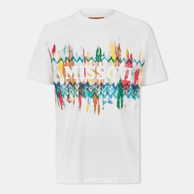 Missoni Тениска MISSONI Colour Art T-Shirt - White S01G5