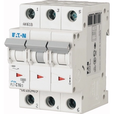 Eaton PL7-B63/3 10 kA B 63 A