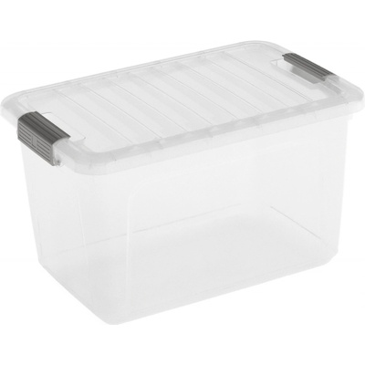KIS W BOX S 15L 38x25x23cm transparent/svetlo sivá