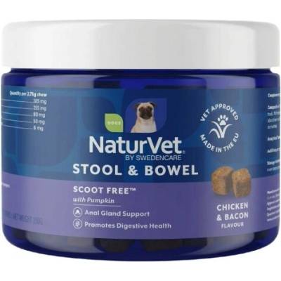 NaturVet STOOL & BOWEL Scoot Free™ 120ks