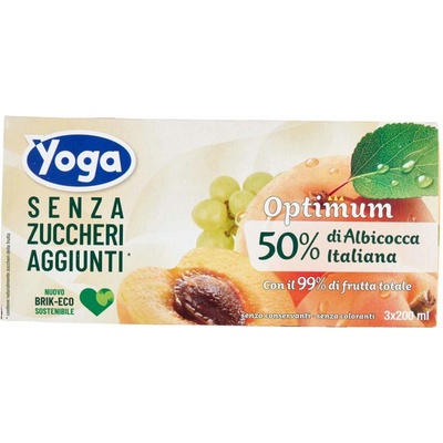 Yoga marhuľový džús bez cukru 3 x 200 ml