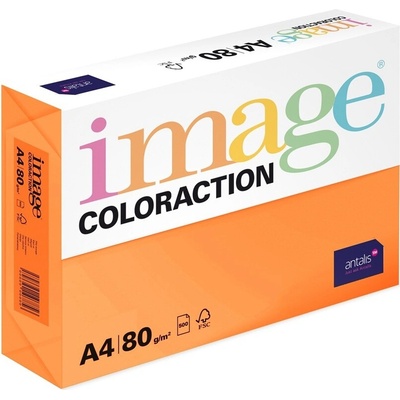 Image Coloraction A4 80 g papír barevný reflexní oranžový 500 listů