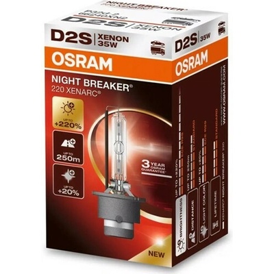 Osram xenon. výbojka 85V 35W D2S P32d-2 Night Breaker Xenarc +220% – Zboží Mobilmania