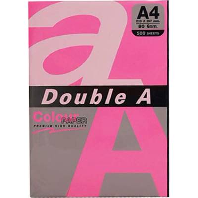 Цветна хартия Double A нас. Pink A4 50 л. 80g (A4 50)
