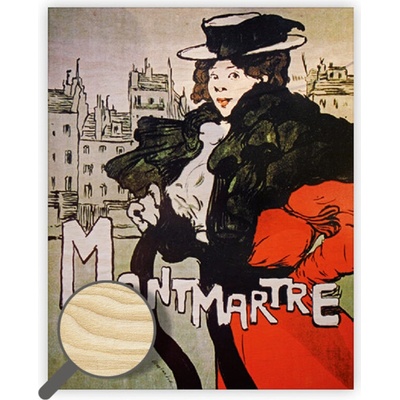 Drevený obraz Montmartre