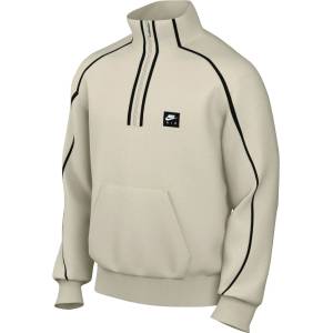 Nike Мъжки пуловер Nike Air BB Fleece Quarter Zip Jumper - Light Bone / Black - размер S (017-4497-0111)