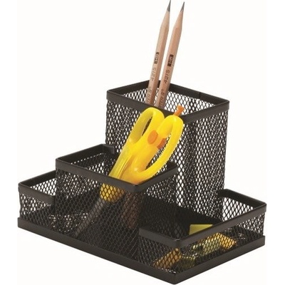 DONAU Stolní organizér Office Set, 153 x 103 x 100 cm, kov - černý