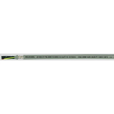 Helu JZ-602-CY 82961-1000 riadiaci kábel 4 G 2.5 mm² 1000 m sivá