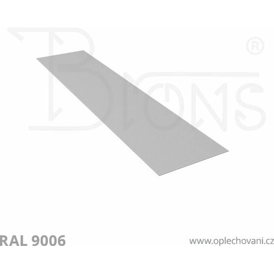 Brons Rovinný plech 450 x 2000 mm stříbrná