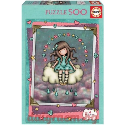 Educa Пъзел EDUCA 18484 - 500 части - Gorjuss, April's Showers (EDU18484)