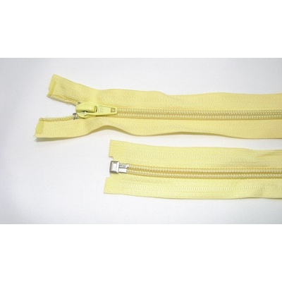 Zips špirála deliteľný 5mm - dĺžka 70cm,svetlo žltá