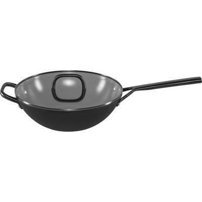 ZWILLING Milano Wok mit Glasdeckel 30 cm schwarz