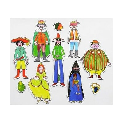 Marionetino bábky Dlhý, Široký a Bystrozraký 7 ks