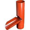 Probau Odkvapová klapka ø 87 mm oceľ červená