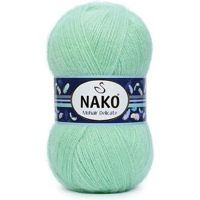 Pletací příze Nako Mohair Delicate 3415 - zelená mátová