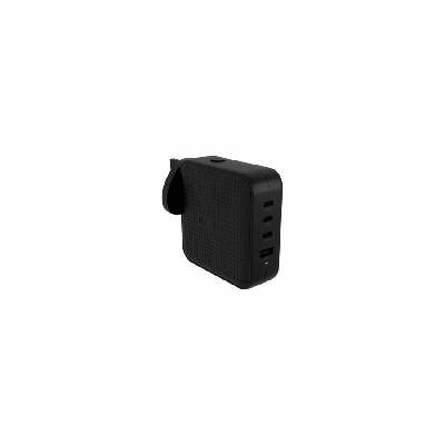 Targus HyperJuice - Síťový adaptér - GaN - 100 Wh - QC 3.0, Power Delivery 3.0 + PPS - 4 výstupní konektory (USB, 3 x USB-C) - černá