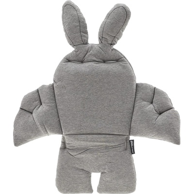 Childhome Възглавничка за стол за хранене Childhome - Rabbit, Jersey Grey (CCRASCJG)