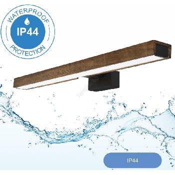 Brilagi Brilagi-LED Лампа за огледало в баня WOODY MIRROR LED/12W/230V IP44 дъб/черен (BG0880)