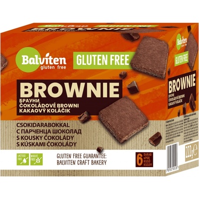 BALVITEN Brownie kakaové s kousky čokolády bez lepku 222 g