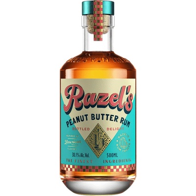 Razel’s Peanut Butter Rum 38.1% 0,5 l (čistá fľaša)