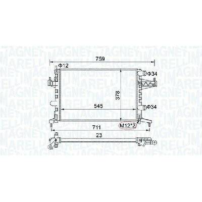 Chladič, chlazení motoru MAGNETI MARELLI 350213829000