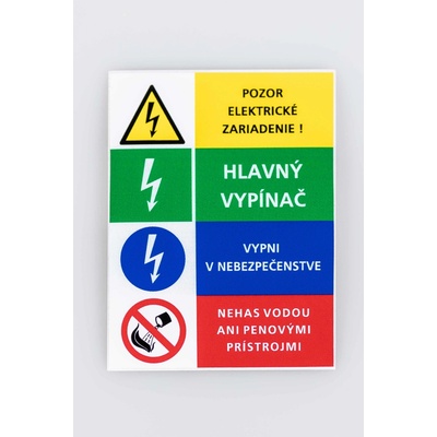 Označovací štítok 60x80 štvortabuľka