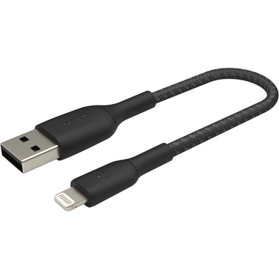 Belkin BOOST CHARGE™ Lightning/USB-A kabel, 15cm, černý - odolný